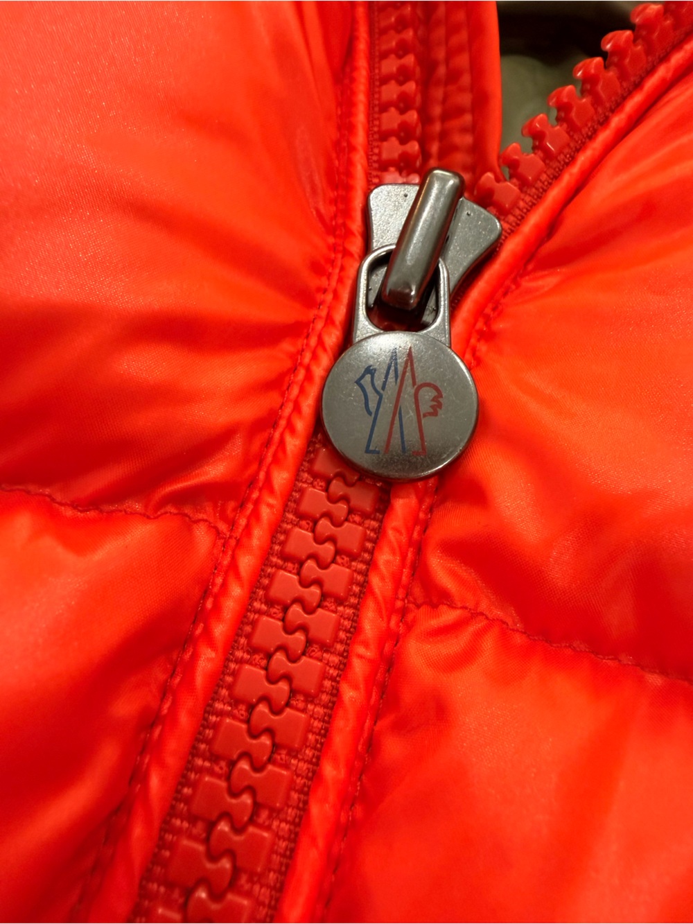Moncler Maya Orange Puffer Jacket - Picture 5 of 14